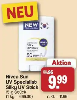 Famila Nord West Nivea Sun UV Specialist Silky UV Stick Angebot