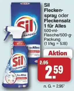 Famila Nord West Sil Fleckenspray oder Fleckensalz 1 für Alles Angebot