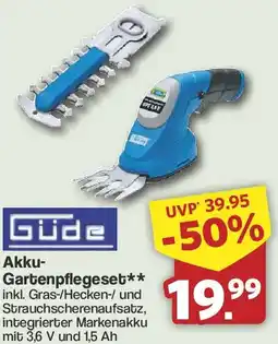 Famila Nord West Güde Akku Gartenpflegeset Angebot