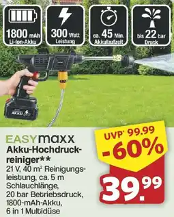 Famila Nord West EASYmaxx Akku-Hochdruckreiniger Angebot