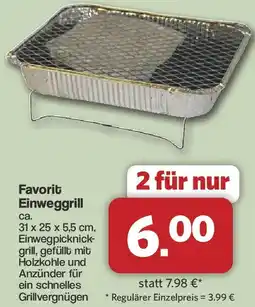Famila Nord West Favorit Einweggrill Angebot