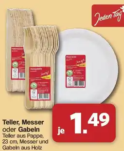 Famila Nord West Jeden Tag Teller, Messer oder Gabeln Angebot