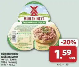Famila Nord West Rügenwalder Mühlen Mett Angebot