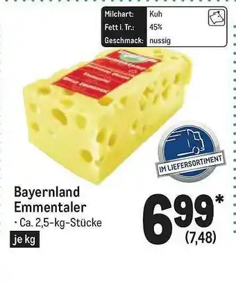 METRO Bayernland Emmentaler Angebot