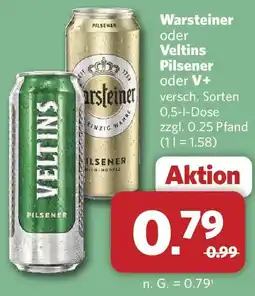 Combi Warsteiner oder Veltins Pilsener oder V+ Angebot