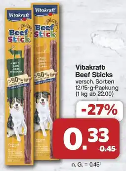 Famila Nord West Vitakraft Beef Sticks Angebot