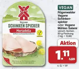 Famila Nord West Rügenwalder Vegane Schinkenspicker oder Vegane Mühlen Salami Angebot