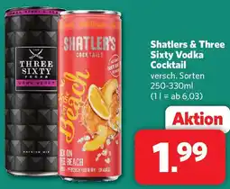 Famila Nord West Shatlers & Three Sixty Vodka Cocktail Angebot