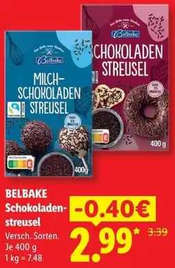 Lidl BELBAKE Schokoladenstreusel Angebot
