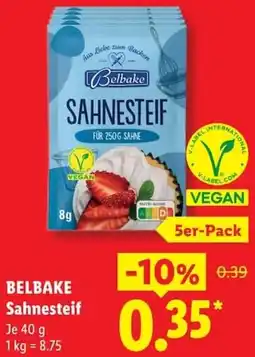 Lidl BELBAKE Sahnesteif Angebot