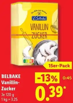 Lidl BELBAKE Vanillin Zucker Angebot
