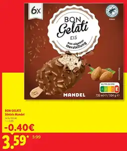 Lidl BON GELATI Stieleis Mandel Angebot