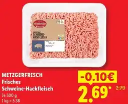 Lidl METZGERFRISCH Frisches Schweine-Hackfleisch Angebot