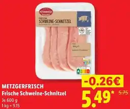 Lidl METZGERFRISCH Frische Schweine-Schnitzel Angebot