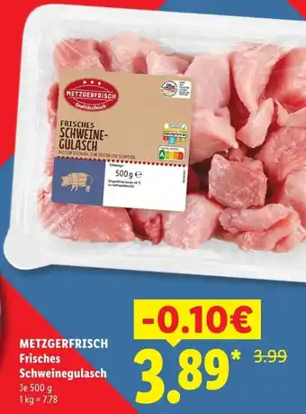METZGERFRISCH Frisches Schweinegulasch
