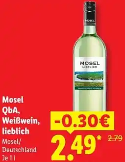 Lidl Mosel QbA, Weißwein, lieblich Angebot