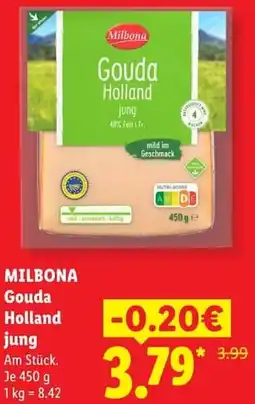 Lidl MILBONA Gouda Holland jung Angebot