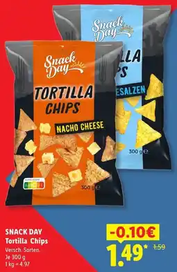 Lidl SNACK DAY Tortilla Chips Angebot