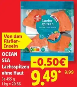 Lidl OCEAN SEA Lachsspitzen ohne Haut Angebot