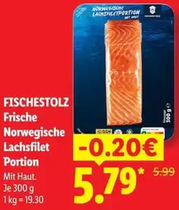 Lidl FISCHESTOLZ Frische Norwegische Lachsfilet Portion Angebot