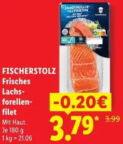 Lidl FISCHERSTOLZ Frisches Lachsforellenfilet Angebot