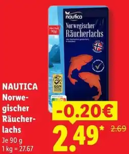 Lidl NAUTICA Norwegischer Räucherlachs Angebot