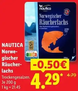 Lidl NAUTICA Norwegischer Räucherlachs Angebot