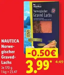 Lidl NAUTICA Norwegischer Graved Lachs Angebot