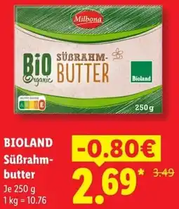Lidl BIOLAND Süßrahmbutter Angebot