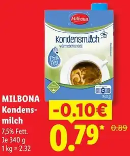Lidl MILBONA Kondensmilch Angebot
