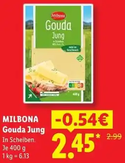 Lidl MILBONA Gouda Jung Angebot