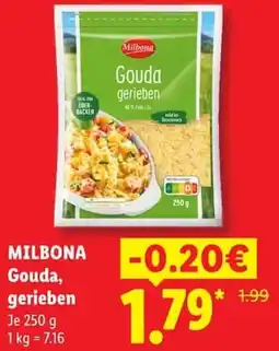 Lidl MILBONA Gouda, gerieben Angebot