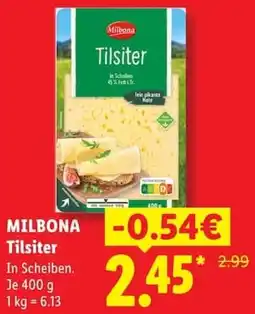 Lidl MILBONA Tilsiter Angebot