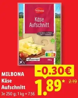 Lidl MILBONA Käse Aufschnitt Angebot