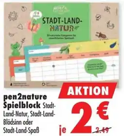 Mäc Geiz pen2nature Spielblock Angebot
