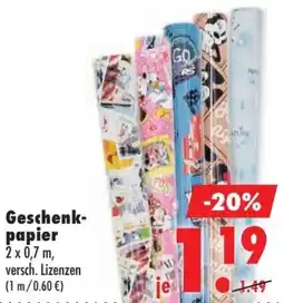 Mäc Geiz Geschenkpapier Angebot