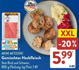 Aldi Süd MEINE METZGEREI Gemischtes Hackfleisch Angebot