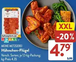 Aldi Süd MEINE METZGEREI Hähnchen-Flügel Angebot