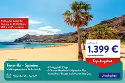Aldi Süd Teneriffa - Spanien Vulkanpanorama & Atlantik Angebot
