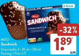 Aldi Süd MUCCI Sandwich Angebot