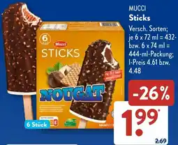 Aldi Süd MUCCI Sticks Angebot