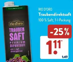 Aldi Süd RIO D'ORO Traubendirektsaft Angebot