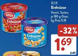 Aldi Süd ÜLTJE Erdnüsse Angebot