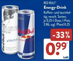 Aldi Süd RED BULL Energy-Drink Angebot