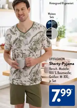 Aldi Süd UP2FASHION Shorty-Pyjama Angebot