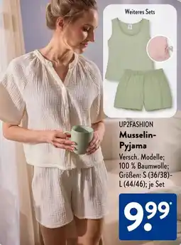Aldi Süd UP2FASHION Musselin Pyjama Angebot