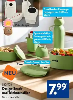 Aldi Süd CROFTON Design-Snack und Trinkutensilien Angebot