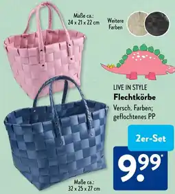 Aldi Süd LIVE IN STYLE Flechtkörbe Angebot