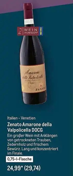 METRO Zenato Amarone Della Valpolicella Docg Angebot