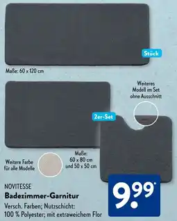 Aldi Süd NOVITESSE Badezimmer-Garnitur Angebot